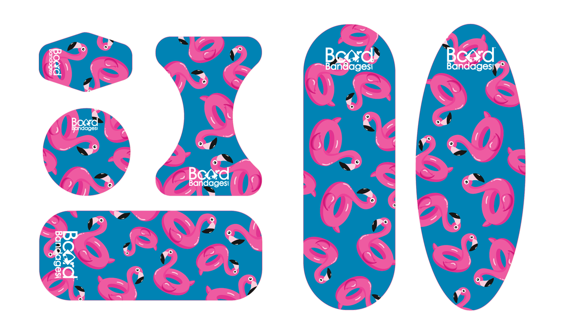 Longboard Flamingo Party