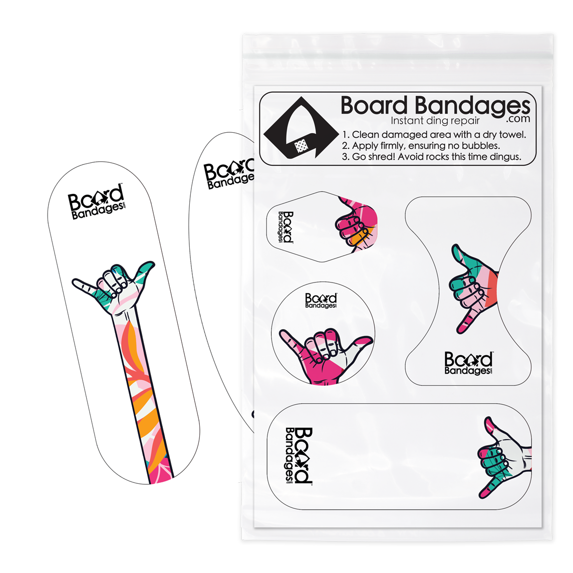 Longboard Shaka Pinky Flip