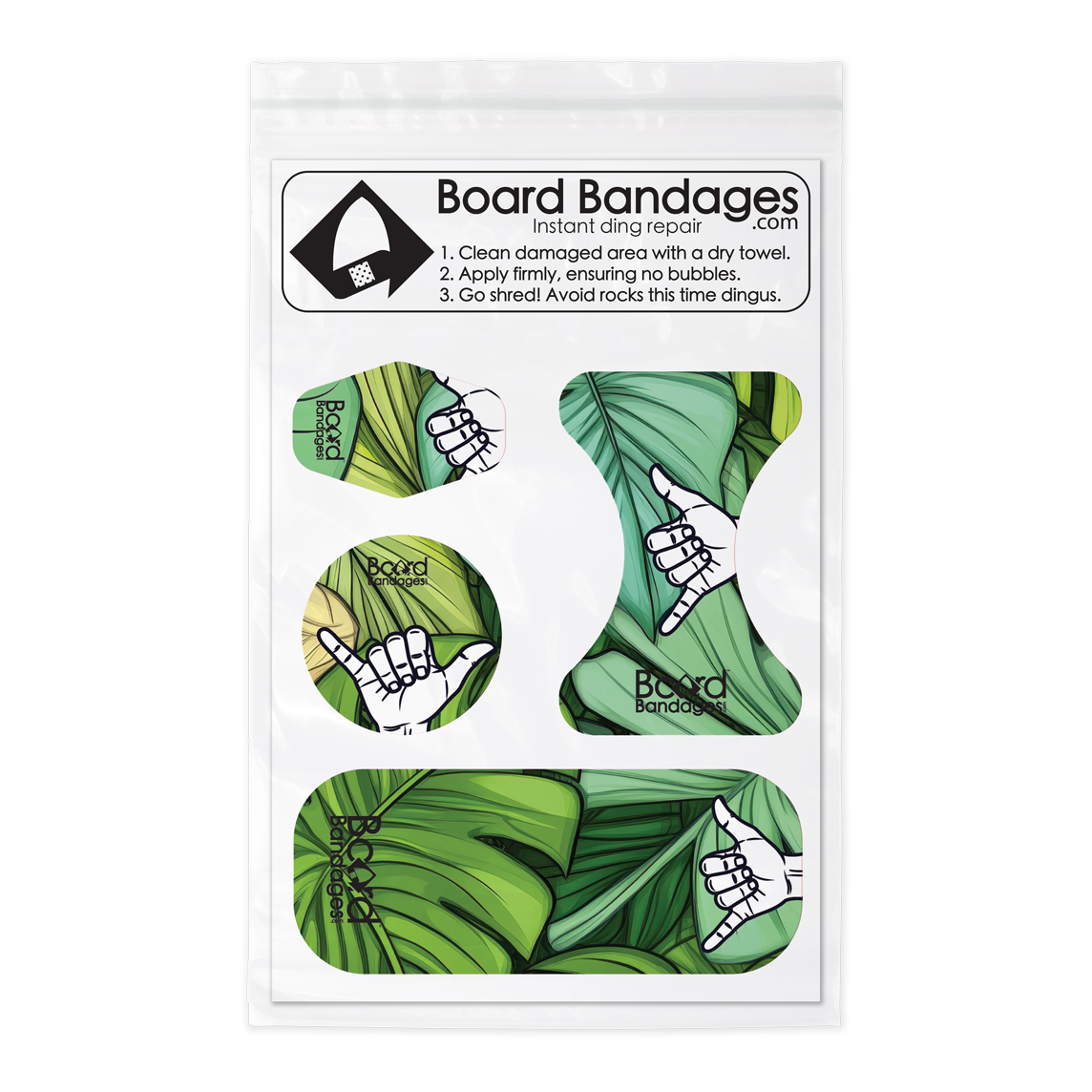 Shortboard Shaka Go Green